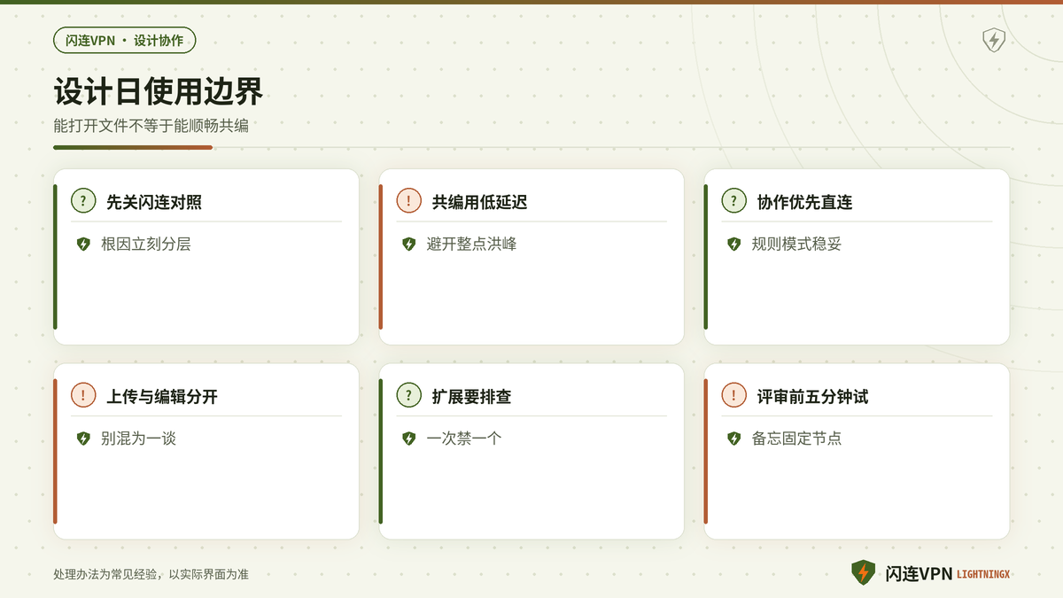 闪连VPN下设计协作先测延迟再分应用绕过的要点示意图