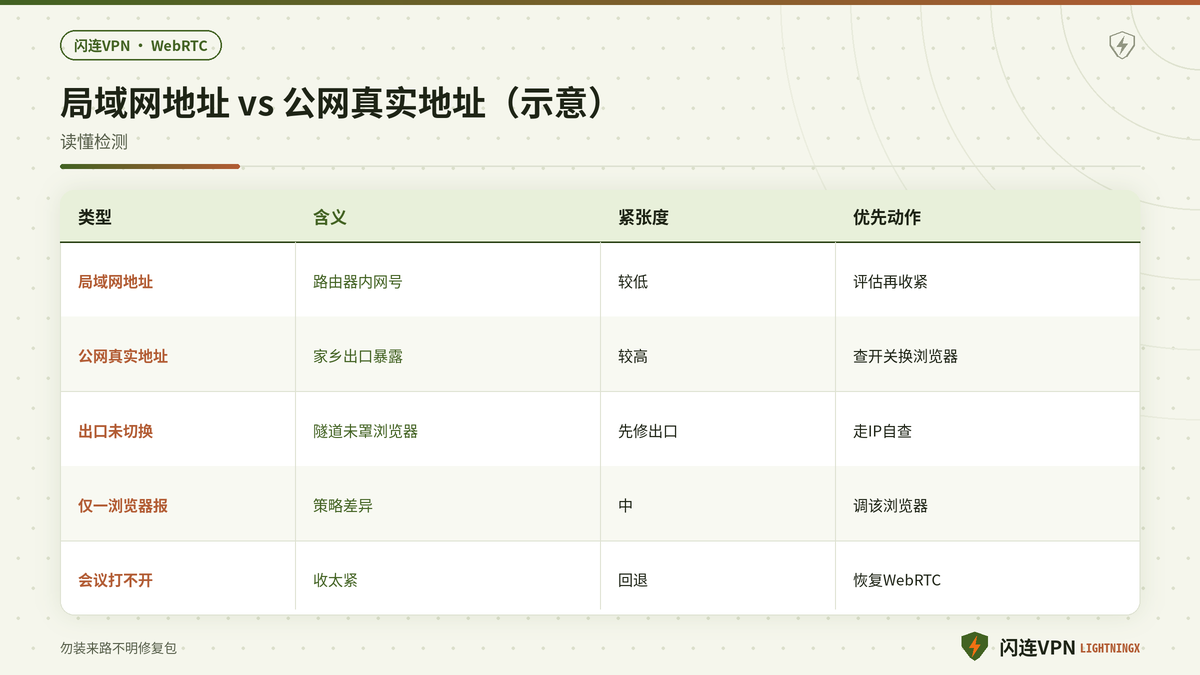 WebRTC局域网地址与公网地址对照